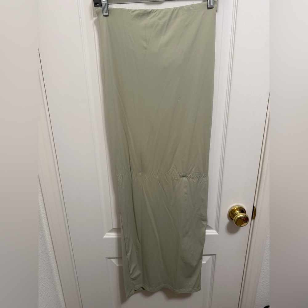 BABYBOO Olive Green Midi Skirt - Picture 3 of 3
